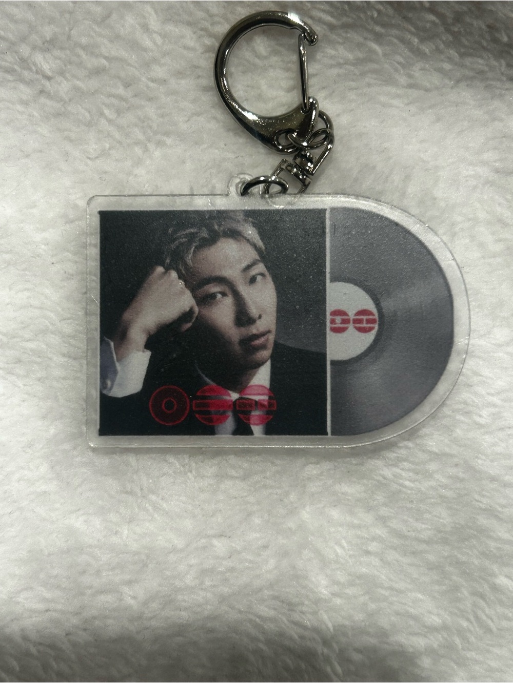 8 pieces, FULL SET BTS Arirang Purple Vinyl Record Keychain - Picture 8 of 9